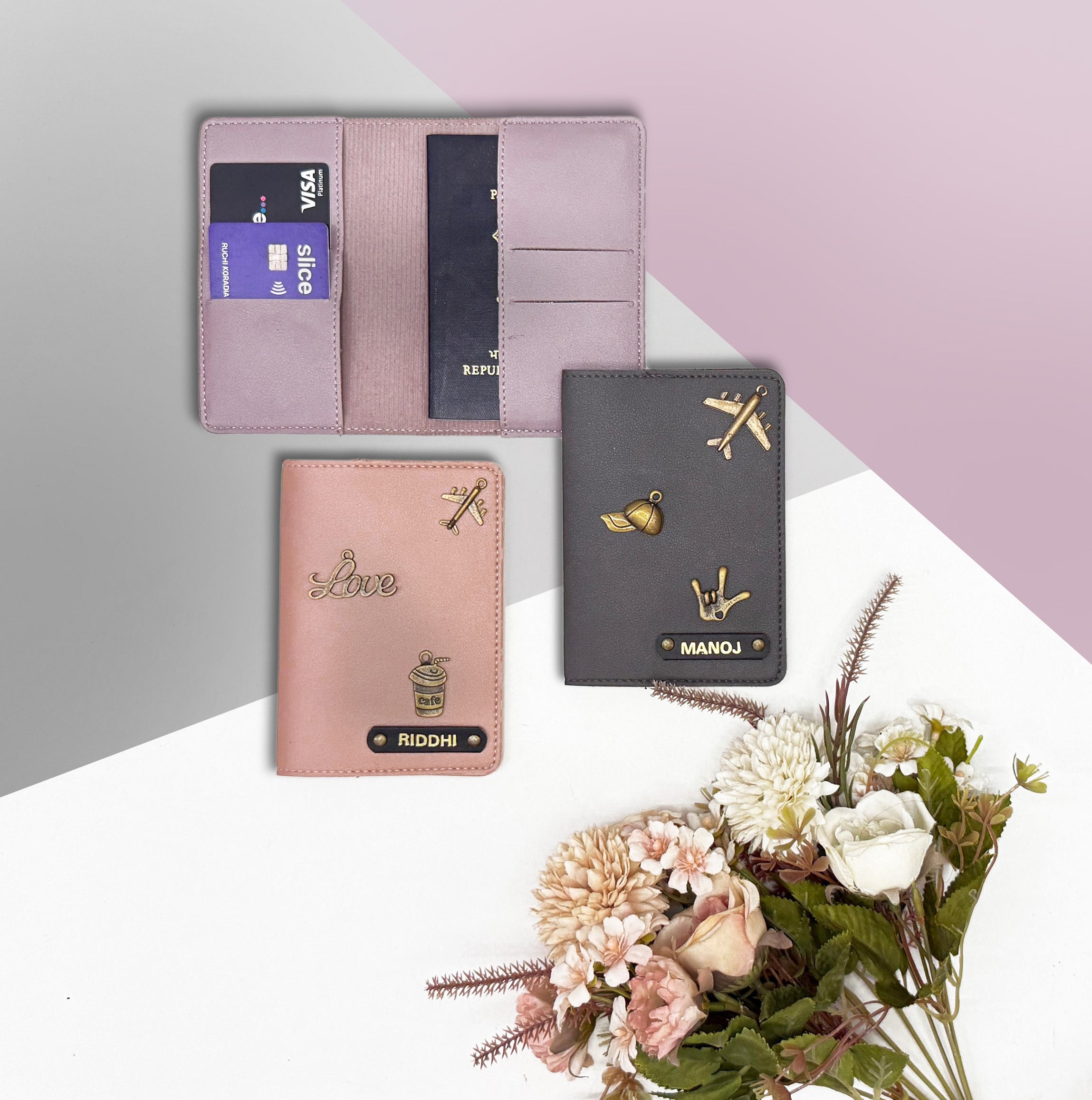 Unknowns Classic Passport Cover | Personalized Vegan Leather Holder with Card Slots for Indian & Global Travel