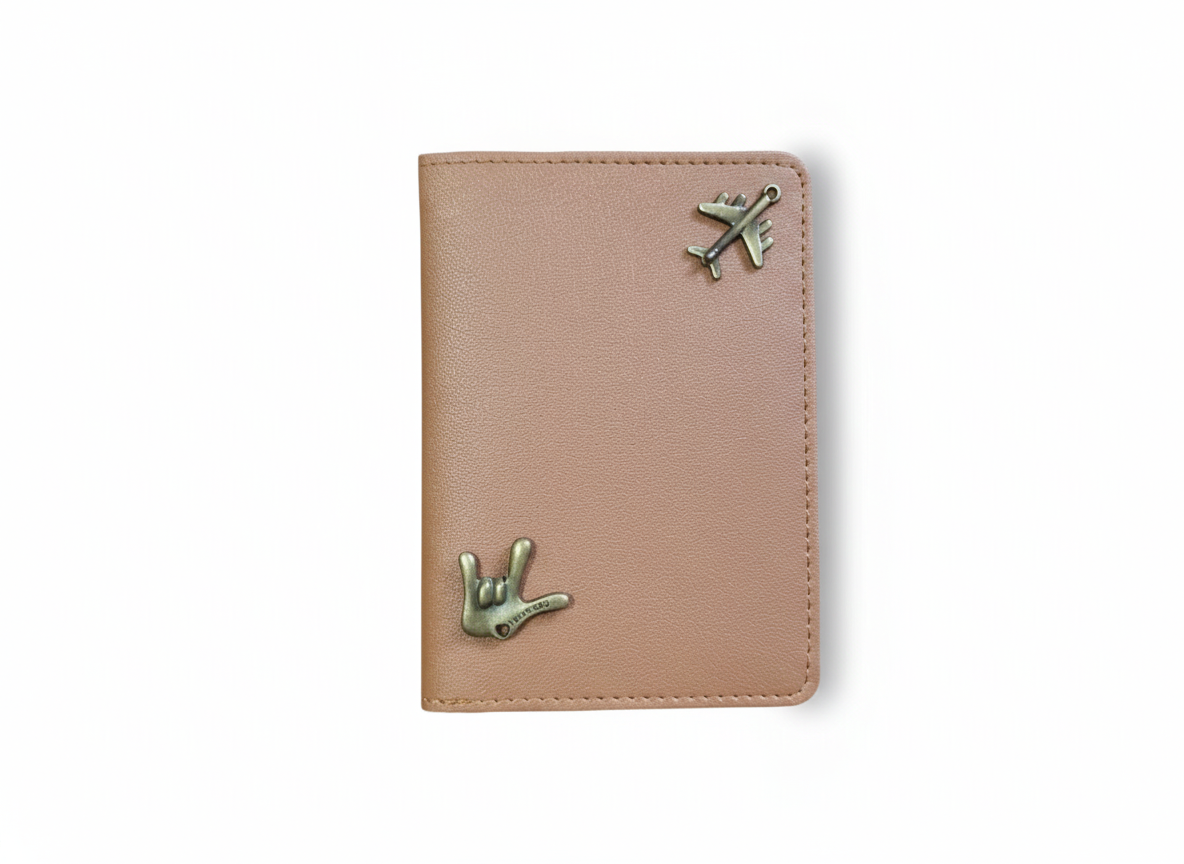 Unknowns Classic Passport Cover | Personalized Vegan Leather Holder with Card Slots for Indian & Global Travel (Brown)
