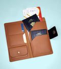 Effortless Journeys: Stoic Multi-Passport & Card Holder (Brown)