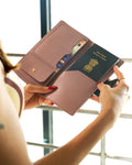 Effortless Journeys: Stoic Multi-Passport & Card Holder (Pink)