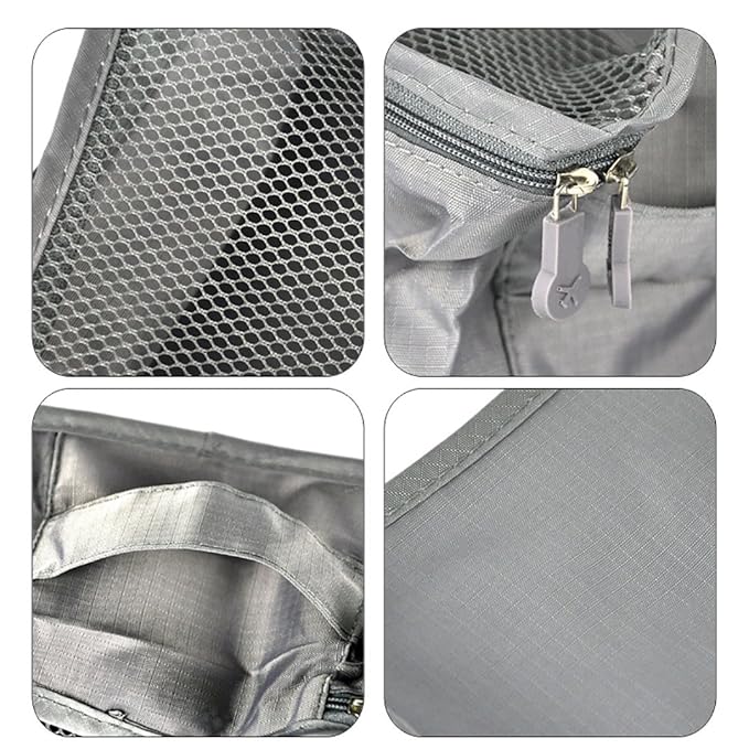 Unknowns 6pcs Set Travel Luggage Organizers with Laundry Bag or Toiletry Bag Laundry Organiser Travel Organizer Packing Cubes Lightweight (Blue, 6 PCS) Polyester, 42 x 32 x 3