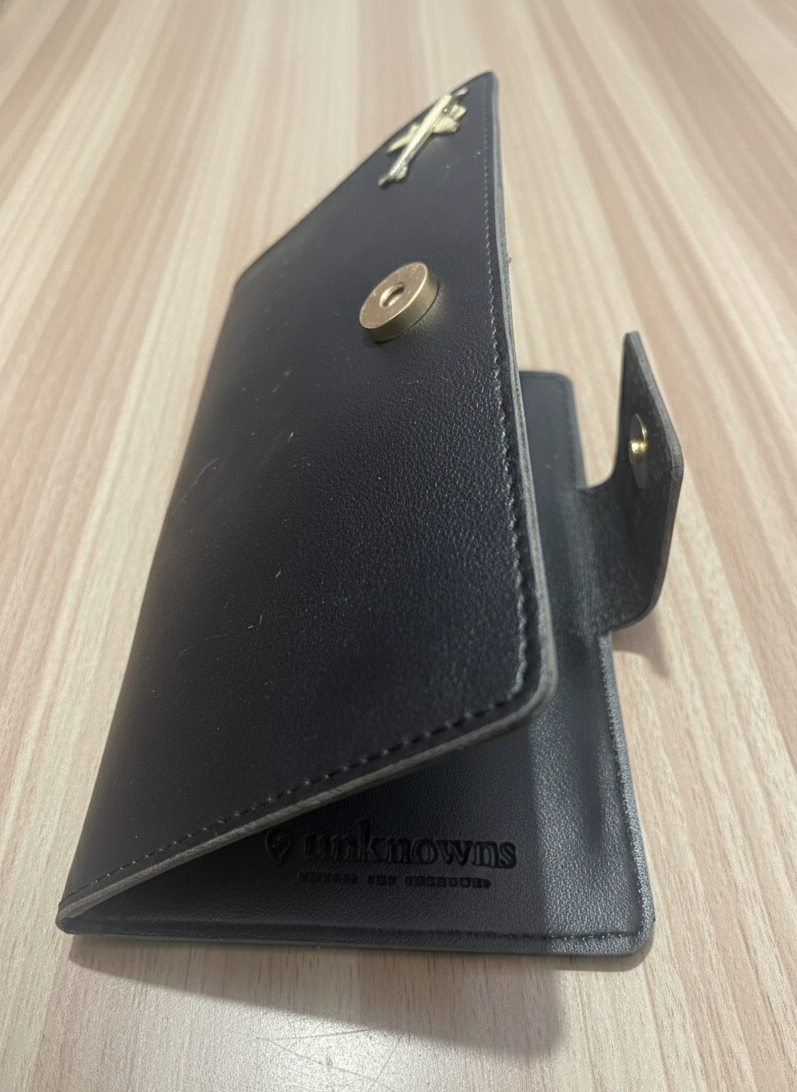 Effortless Journeys: Stoic Multi-Passport & Card Holder (Black)