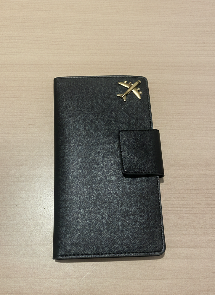 Effortless Journeys: Stoic Multi-Passport & Card Holder (Black)