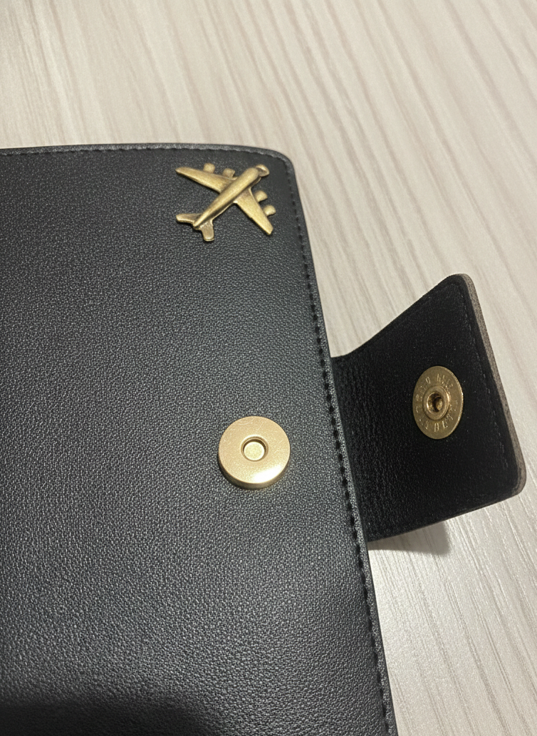 Effortless Journeys: Stoic Multi-Passport & Card Holder (Black)