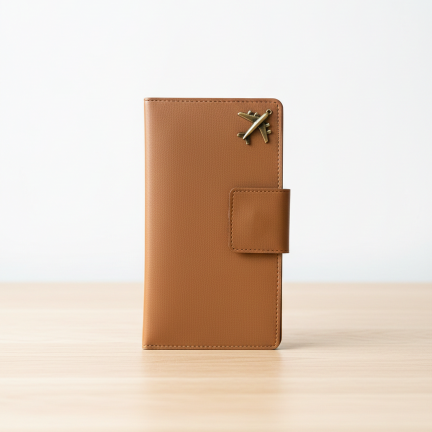 Effortless Journeys: Stoic Multi-Passport & Card Holder (Brown)