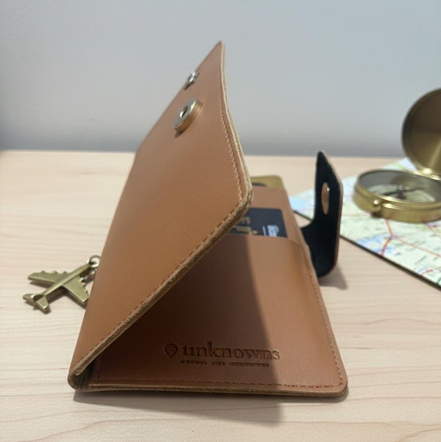 Effortless Journeys: Stoic Multi-Passport & Card Holder (Brown)